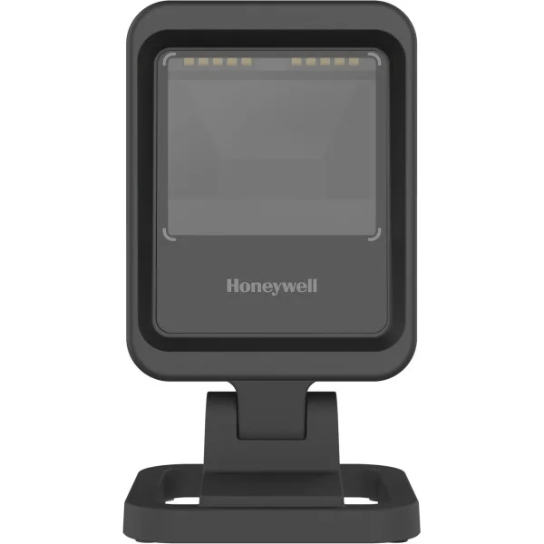 Ein Barcode-Scanner auf Standfuß.